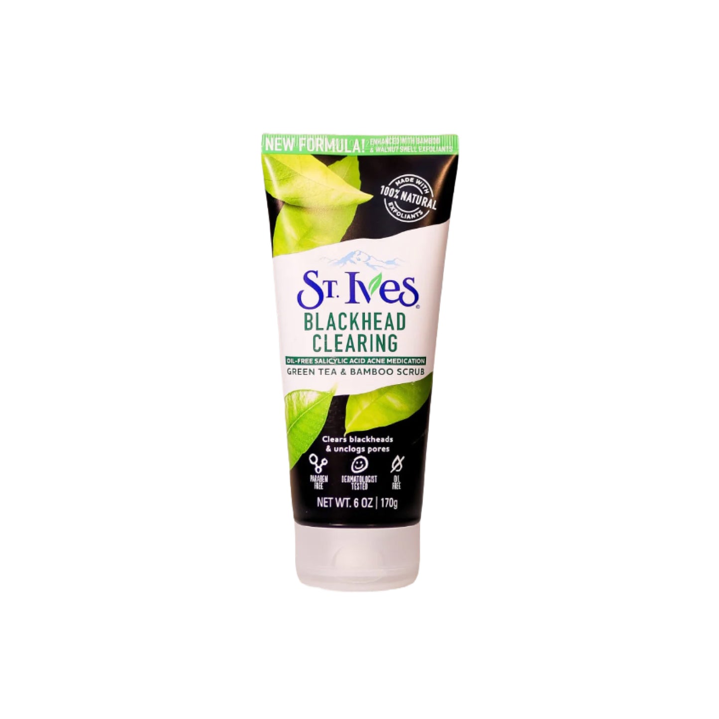 ST. IVES - Blackhead Clearing Green Tea & Bamboo Face Scrub 170 g