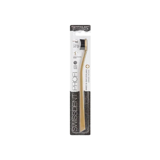 SWISSDENT - Profi Whitening Soft Toothbrush Active Coal