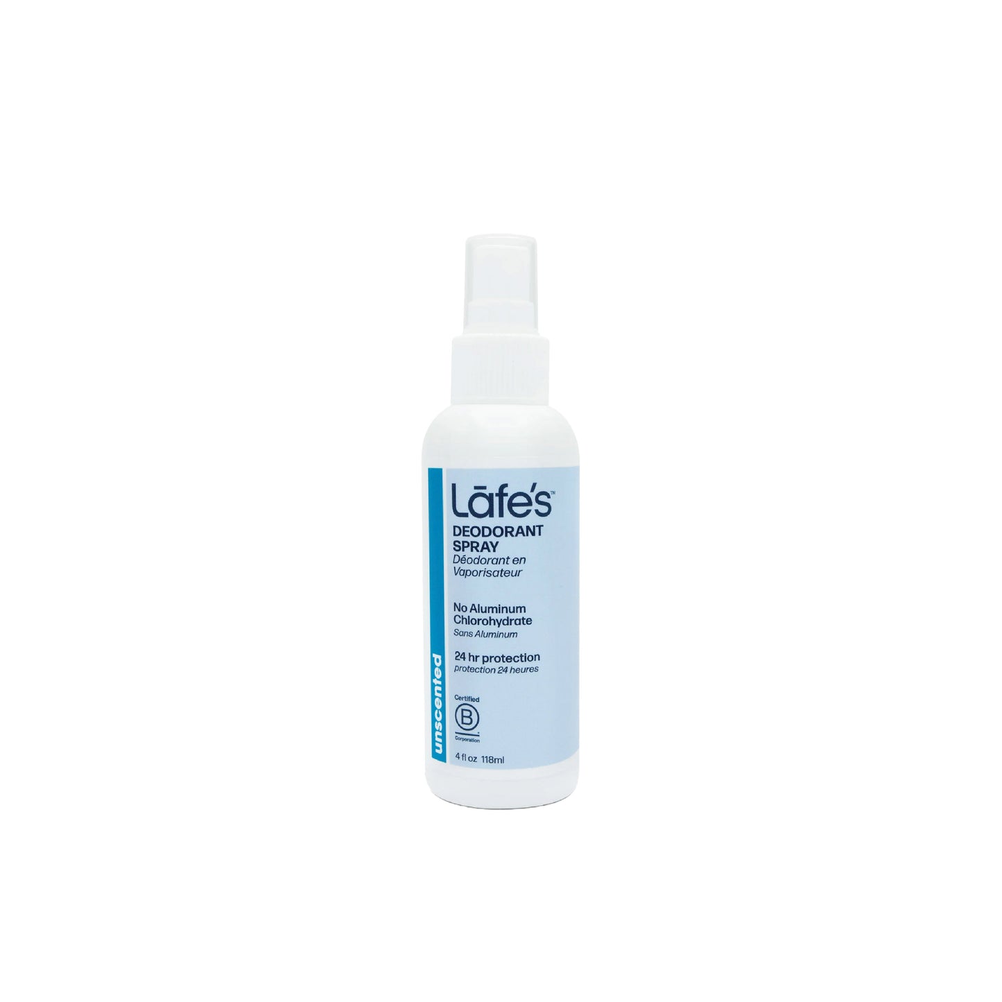 LAFE'S - Deodorant Spray Unscented (Fragrance Free) 4 oz