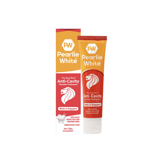 PEARLIE WHITE - The Real Red Anti-Cavity Fluoride Toothpaste