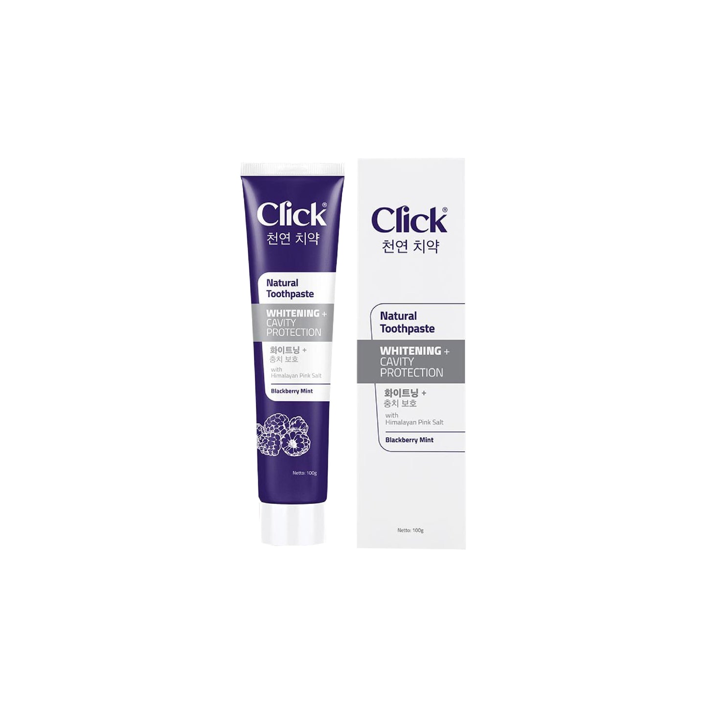 CLICK - Natural Toothpaste Whitening + Cavity Protection